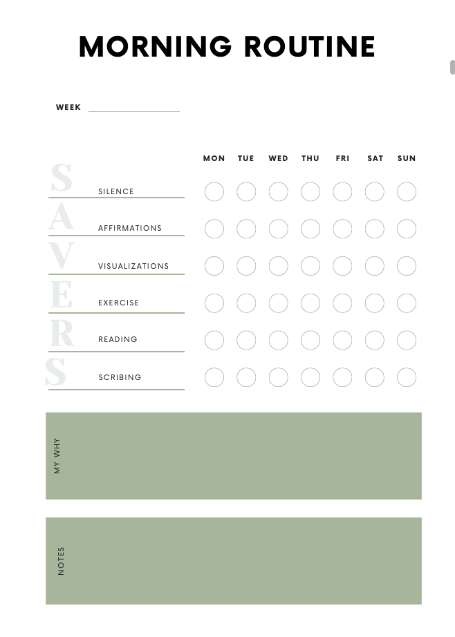 Law of attraction planner